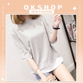 QKshop เสื้อยืดโทนสีดำขาวมีไลฟ์สไตล์สุดเท่ห์ ผ้านิ่มสวมใส่สบายใส่ได้ทุกโอกาส 👍🏻🛍️🥰