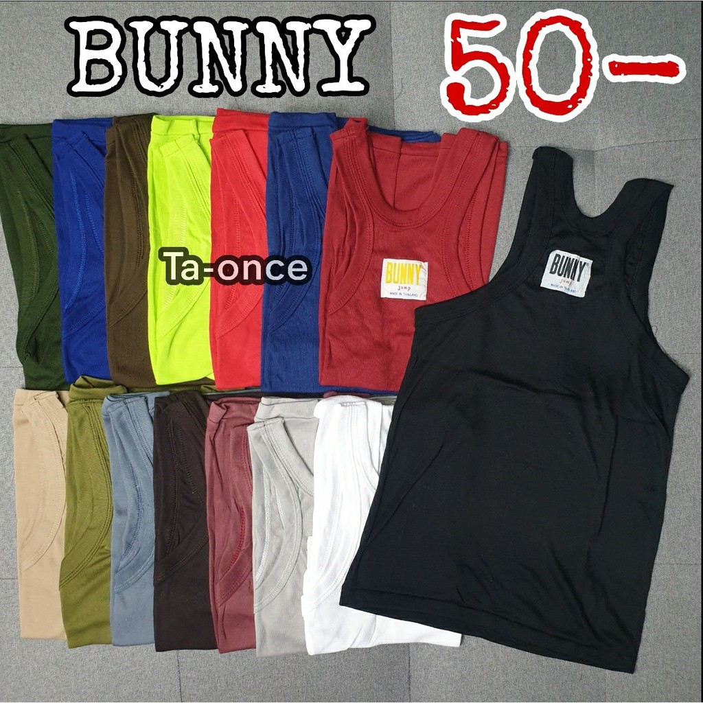 เสื้อกล้าม ผ้ายืด  BUNNY เสื้อกล้ามผู้ชาย ระบายอากาศ (MA12) - รูปที่ 3