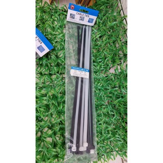 สายรัด เคเบิ้ลไทร์ ขนาด 7x 400mm 15 ชิ้น Cable Ties พร้อมที่ล๊อคสายในตัว