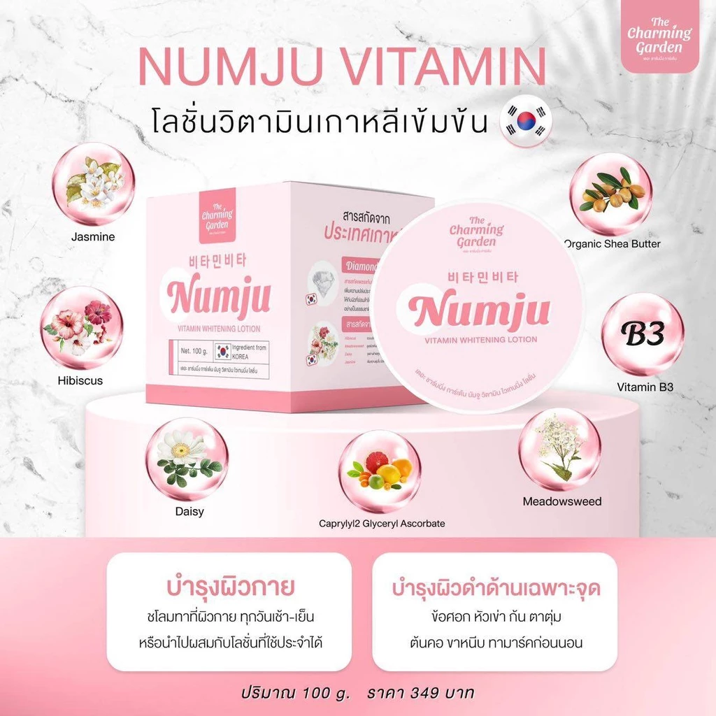 Numju Vitamin Lotion นัมจู โลชั่น ครีมนัมจู ครีมหัวเชื้อ วิตามิน เกาหลี บูสเตอร์ กลิ่นหอม โลชั่น thumbnail 3