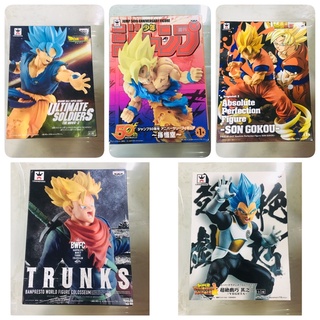 Banpresto - Dragonball(ดรากอนบอล) - Goku, Vegeta, Trunk (ของแท้)(มือ2)(Lot Japan)