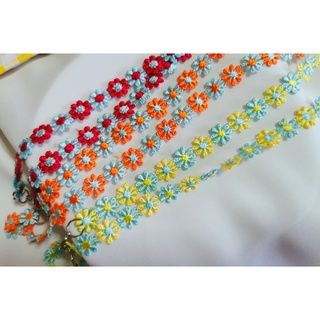 สายคล้องแมสแบบถักรูปดอกไม้ (ดอกเล็ก) (+สีใหม่)