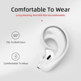 Pro4 ไร้สายบลูทูธ 5.0 In Earpods พร้อมเสียงสเตอริโอไฮไฟ เหมาะสําหรับสมาร์ทโฟนพร้อมฟังก์ชั่นบลูทูธ