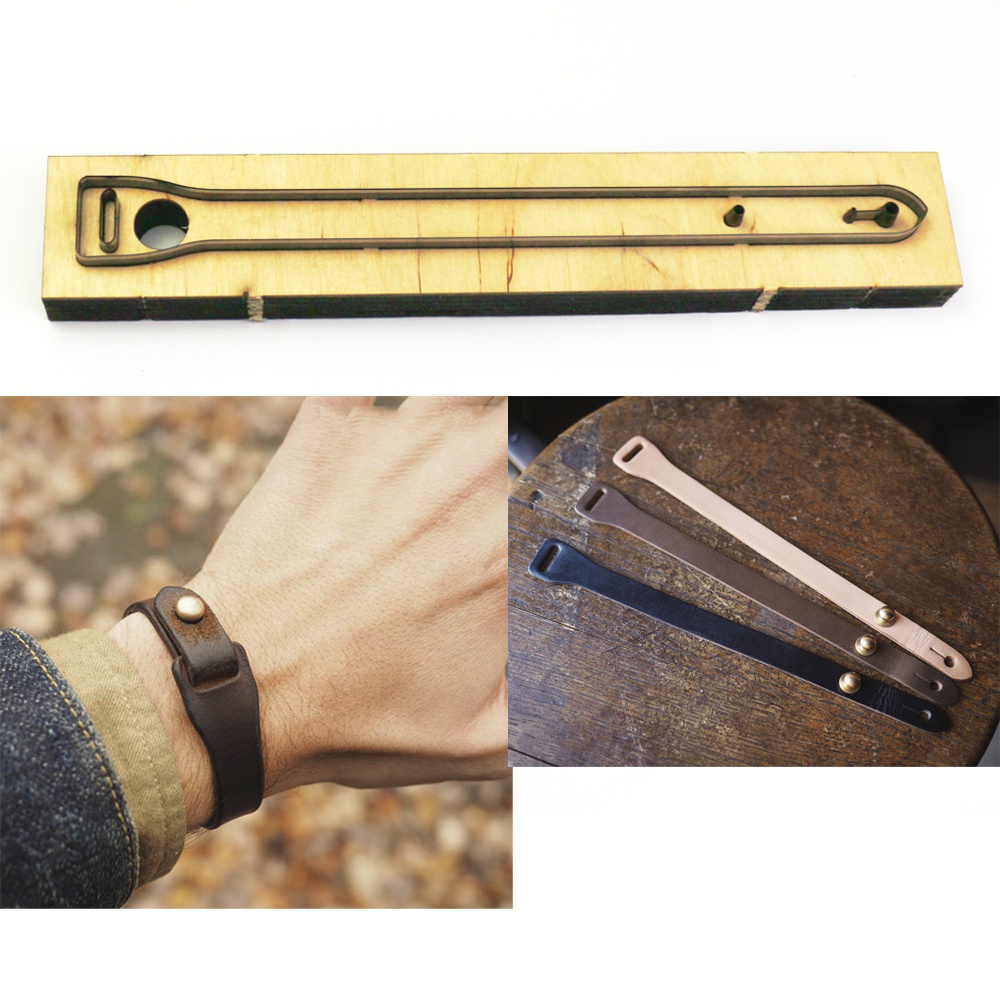 Diy หนังหัตถกรรมสร้อยข้อมือมีดตัดตายแม่พิมพ์โลหะ hollowed punch เครื่องมือรูปแบบ 24x240 มม.