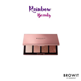 ไฮไลท์ กล่องชมพู Browit Show Glow Highlighter Palette 4g x 4Colors น้องฉัตร โชว์ โกลว์ ไฮไลท์เตอร์ พาเลท *4113*