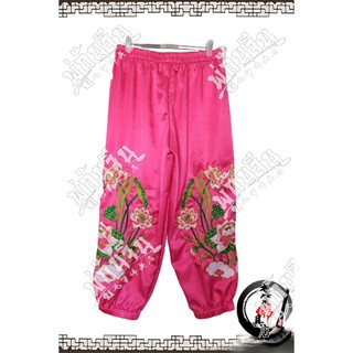 กางเกงทรงเจ้า ลายดอกบัว สีชมพู By ร้านพู่กันจีน