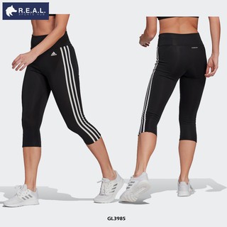 💸ลด45.-ใส่โค้ดRSPRAUG1💸กางเกงรัดรูปสามส่วนเอวสูงสไตล์สปอร์ต Adidas รุ่น Designed To Move 3-Stripes [ GL3985 ]