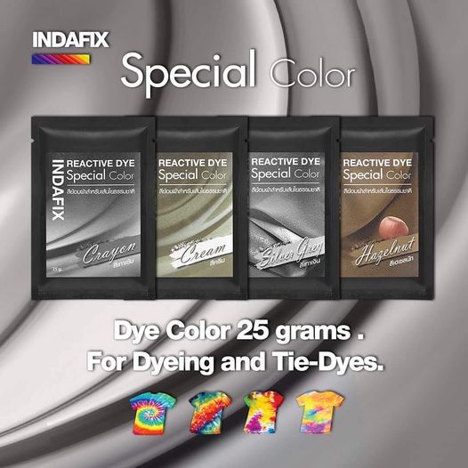 INDAFIX  สีย้อมผ้า  Reactive Dyes Special Color ขนาด 25g.