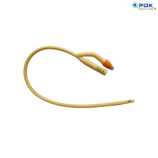 Foley catheter 2 way (สายสวนปัสสาวะ)  2 ทางเบอร์ 20 (ขายเป็นเส้น)  P-7020