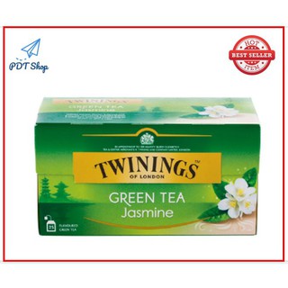 TWININGS ทไวนิ่งส์ ชาเขียวมะลิ 1.8 กรัม 25 ซอง