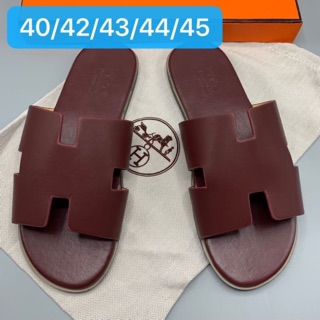 Update Size Hermès Sandal สีแดงเบอกันดี