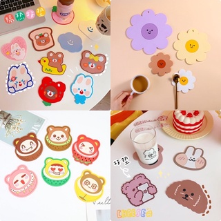 พร้อมส่ง ♡ ที่รองแก้ว (ซิลิโคน)