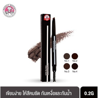 ดินสอเขียนคิ้ว GINO McCRAY TRIANGULAR BROW PENCIL(ล๊อตใหม่ ของแท้) จีโน่แม็คเครย์  Beuty Buffet คิ้ว กันน้ำ