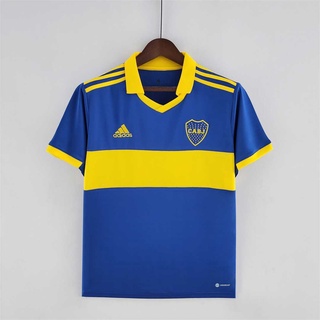 เสื้อกีฬาแขนสั้น ลายทีมชาติฟุตบอล Boca Juniors 22-23 ชุดเหย้า