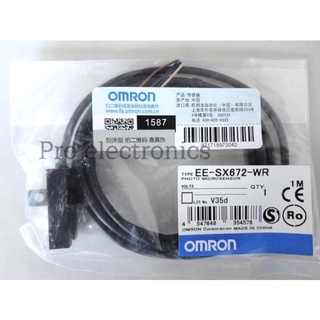 Omron photoelectric switch EE-SX672-WR 2M slot type photoelectric switch Omron ใหม่สต็อกที่ไทย🇹🇭