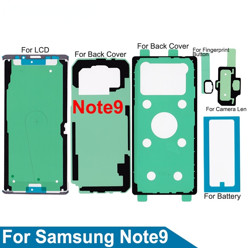 สําหรับ Samsung Galaxy Note9 SM-N9600 ชุดเต็ม กาว หน้าจอ LCD เทป แบตเตอรี่ด้านหลัง ฝาครอบเลนส์กล้อง สติกเกอร์ กาว