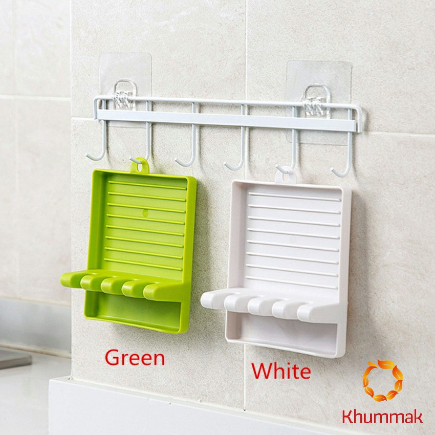 Khummak ที่วางช้อนซุป ที่ครอบหม้อ ที่ใส่พลาสติก อเนกประสงค์  Kitchen shelf ราคา ถูกที่สุด ดีลบีเคเค แกลเลอรีภาพที่ 8