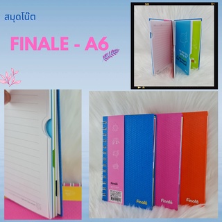 สมุดโน๊ตริมลวด ฟินาเล่ A6 ปกหุ้มจั่วปัง FINALE A6 ปกหุ้มจั่วปัง ขนาด A6