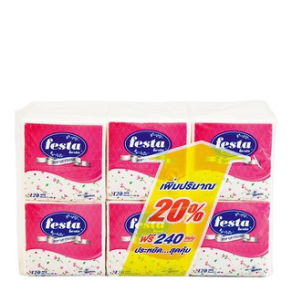 เฟสต้า กระดาษอเนกประสงค์ 12 ห่อ x 1 แพ็ค Festa Multipurpose Paper 12 packs x 1 pack