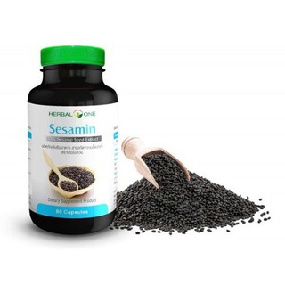 Herbal one Sesamin สารสกัดเซซามิน จากงาดำ ขนาด 60 แคปซูล