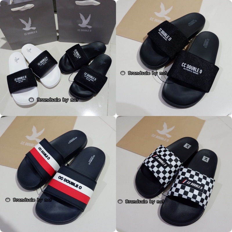 CC DOUBLE O(CCSH03)รองเท้าแตะสวมพื้นนื่มชาย/หญิงแท้💯พร้อมส่งพร้อมถุงช้อป