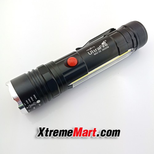ไฟฉายซูม T6-26 / / JX-409 COB 1000Lumens 4 โหมด มีแม่เหล็กด้านท้าย Front & Side Lights Zoomable Tactical LED Flashlight ราคา ถูกที่สุด ดีลบีเคเค แกลเลอรีภาพที่ 3