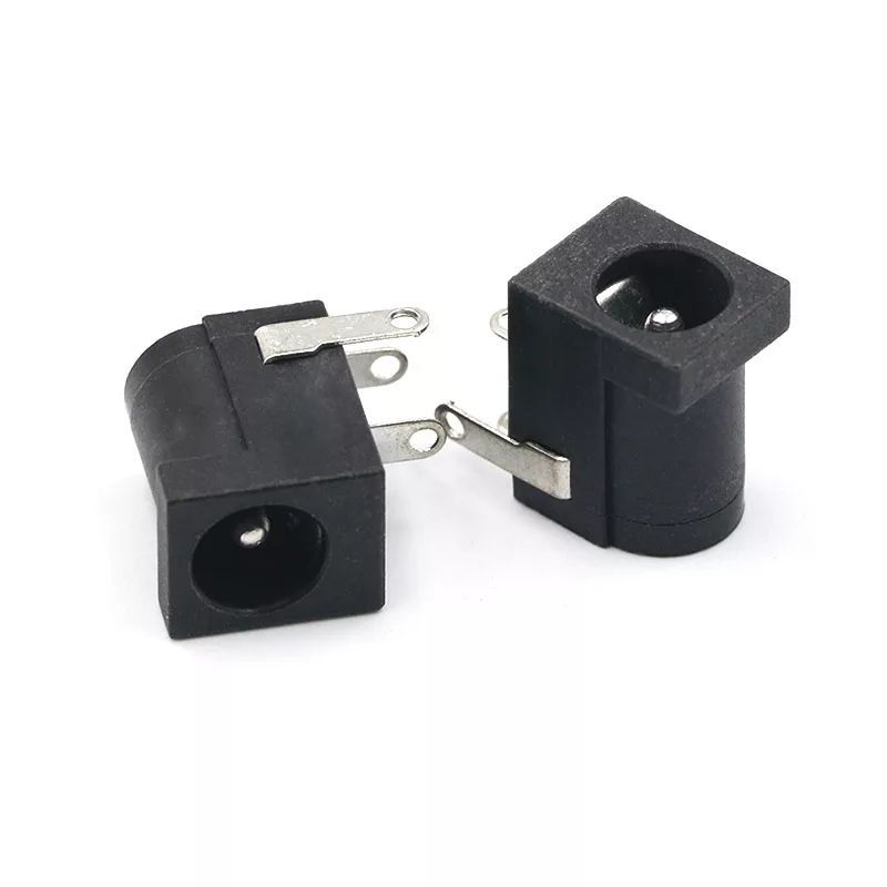 (ราคาต่อชุด ผู้ เมีย)Jack DC power adaptor DC-005 สีดำDCแจ็คซ็อกเก็ตขั้วต่อDC005 5.5*2.1 มม.2.1 ซ็อก