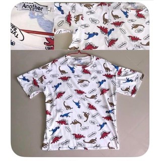 เสื้อยืดงานป้าย ลาย Dinosaur Free size