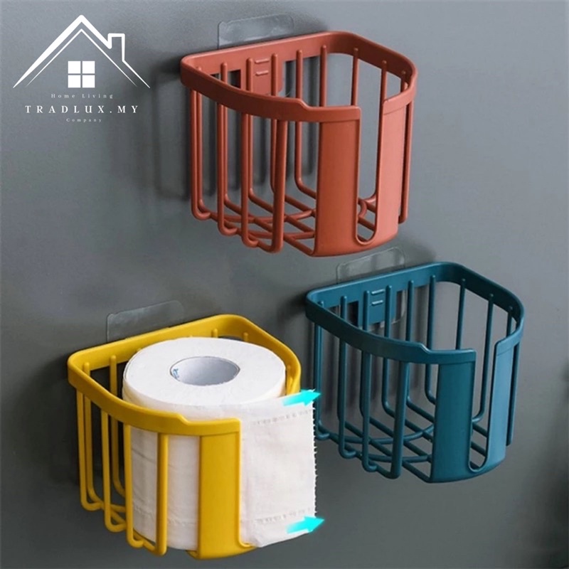 Tradlux toilet paper holder / toilet paper rack stick to the wall without perforation wall-mounted