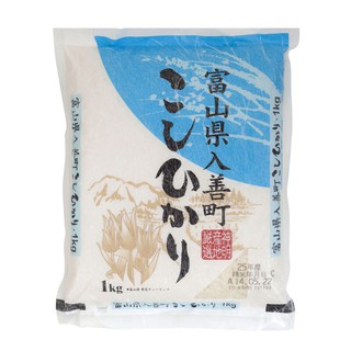 ชินเมข้าวญี่ปุ่นโทยามาโคชิฮิการิ 1กก. Shinme Japanese Rice Toyama Kochihigari 1 kg.