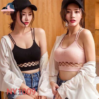 Girlybra ครอปบรา สปอร์ตบรา แฟชั่น ไร้โครง ไร้ขอบ 32-38 หลากสี ระบายอากาศได้ดี ชุดชั้นใน ผู้หญิง