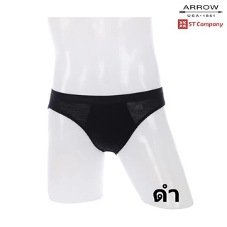 Arrow Lite รุ่น Bikini กางเกงในชาย ขอบหุ้มยาง สีผสม ดำ เทา กรม (3 ตัว) Size M L XL กางเกงใน ชาย แอร์โรว กกน. ชาย
