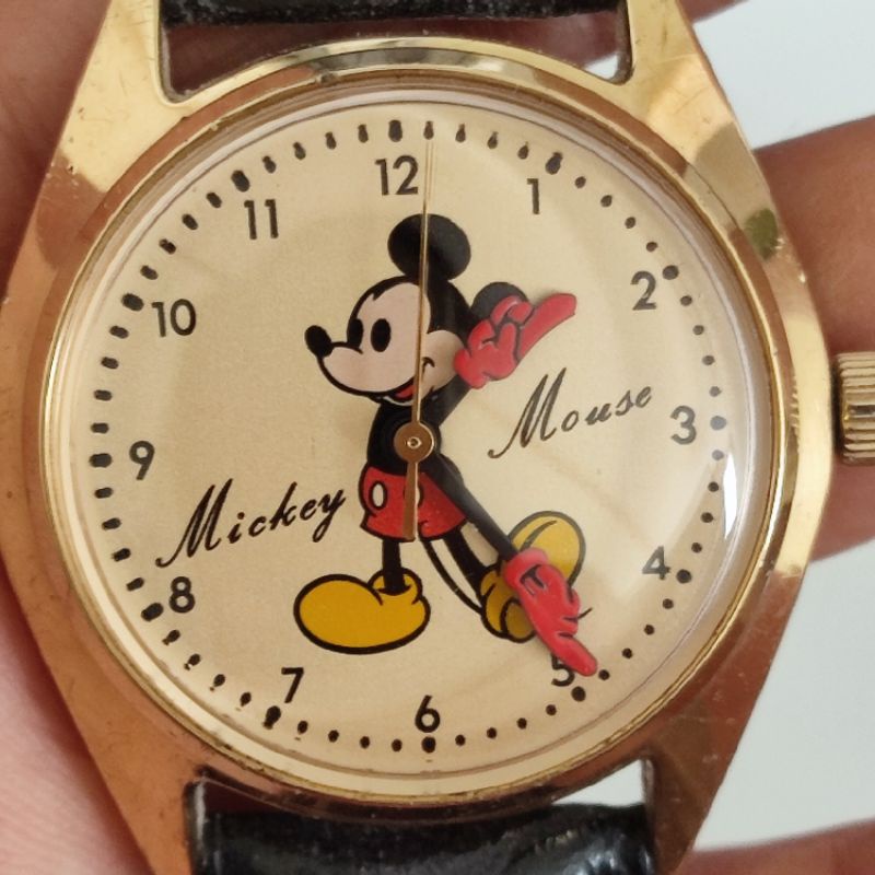 นาฬิกา Vintage Mickey Mouse By Seiko ของแท้ ระบบไขลาน