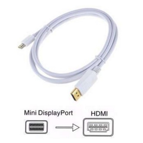 สาย Mini DisplayPort DP to HDMI 1.8M 6FT 1080P Adapter Cable For Mac MacBook