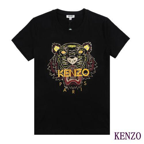 Kenzo เสื้อยืดแขนสั้นสีเหลืองสำหรับผู้ชายผู้หญิง - Main Image
