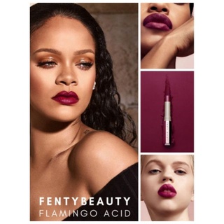 ค่าส่ง18฿ทั่วไทย !! ลิปสติกขนาดทดลอง FENTY BEAUTY MATTEMOISELLE PLUSH MATTE LIPSTICK สี FLAMINGO ACID 1 ML.#NO BOX