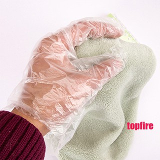 in stock! TOPFIRE  ถุงมือพลาสติกแบบใช้แล้วทิ้ง 100 ชิ้น protection,Protect Healthy Life for all Peopl