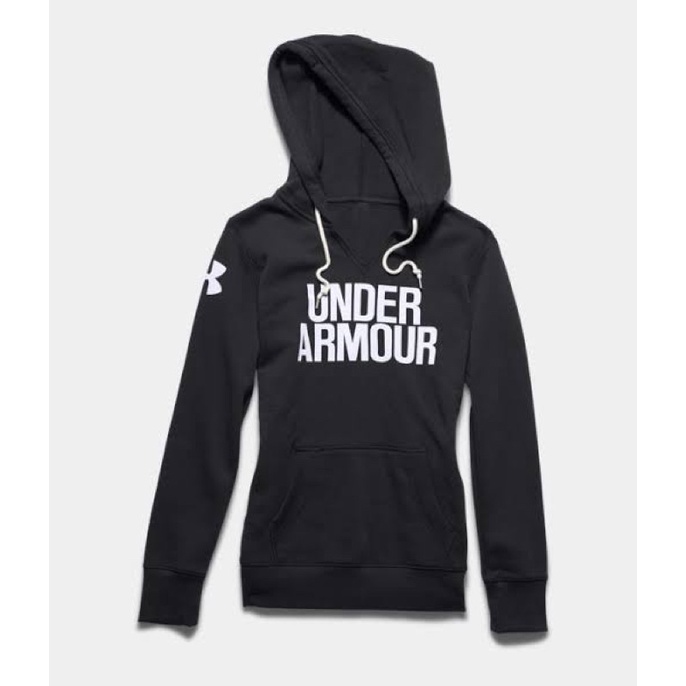 UNDER ARMOUR Pullover Favorite Fleece black Hoodie Jacket ของใหม่ ใน