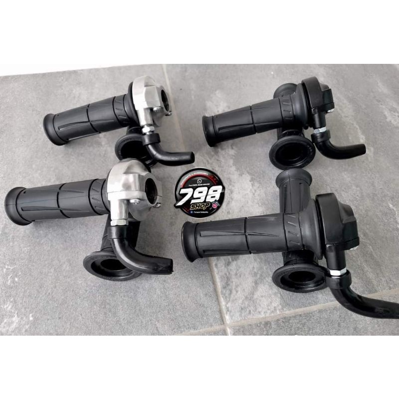 ประกับคันเร่งแต่ง ทรง RM Mini ประกับปิเนียมแท้ สีเงิน สีดำ