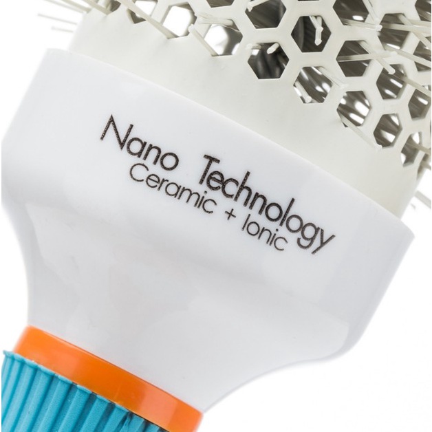 หวีเซรามิคสะท้อนความร้อนสำหรับจัดแต่งทรงผมให้มีวอลุ่ม (ด้ามสีฟ้า) - รูปที่ 2