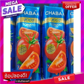 ชบาน้ำมะเขือเทศ 100เปอร์เซ็น 1ลิตร Chabaa Tomato Juice 100percent 1ltr.