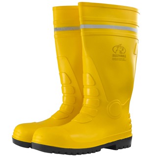 รองเท้าบู๊ท YELLOW SAFETY BOOT 40 cm รองเท้าบูทยาง สูง 40cm หัวเหล็ก พื้นเหล็ก บนเหลืองพื้นดำ กันกรดด่าง ห้องเย็น