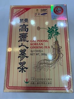 โสมชาโสมชง 高麗人参茶ชาผสมโสมเกาหลี เครื่องดื่มโสมตราเกปุง GEA POONG KOREN GINSENG TEA มี อ.ย. ถูกต้องบรรจุ100ซอง ซองละ3กรัม