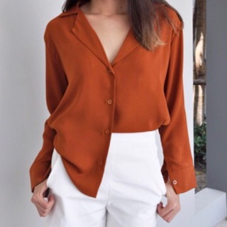 เสื้อเชิ้ตคอวี PJ VNeck Shirt