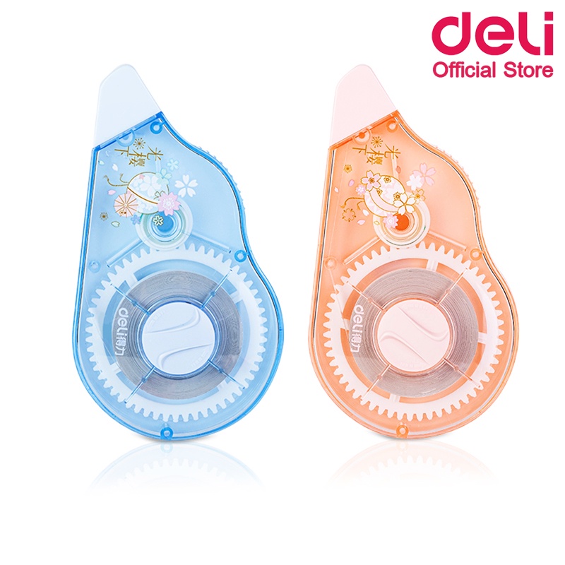 เทปลบคำผิด Deli ลิควิคเทป ยาว 30M เทปลบแบบพกพา (คละสี 1 ชิ้น) เครื่องเขียน อุปกรณ์การเรียน อุปกรณ์สำนักงาน