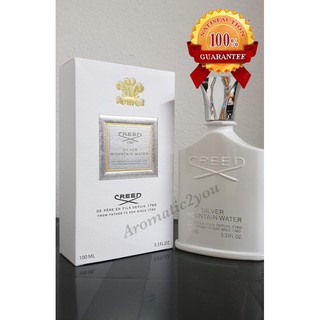 🧜🏻‍♂️Aromati2you🧜🏻 น้ำหอมผู้ชาย Creed Silver Mountain Water EDP 100ml. (กล่องจริง ไม่มีซีล) แบรนด์แท้ จัดส่งฟรี