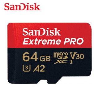 SanDisk Extreme PRO Micro SD Card U3 64GB อ่าน 170 MB/S เขียน 90MB/S รองรับภาพ4K.