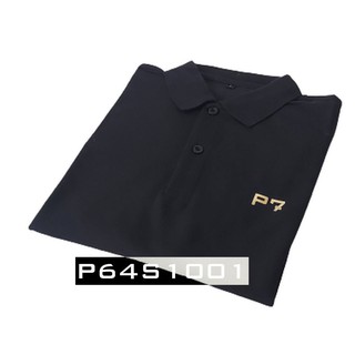 มาใหม่ เสื้อโปโลเท่ๆ เสื้อโปโล แบรนด์ P7 รุ่น P64S1001 สีดำ