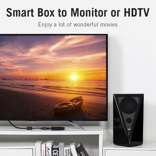 Vention อะแดปเตอร์ตัวแปลง HDMI เป็น VGA ตัวขั้วต่อ ชุบทอง 1080P สำหรับ PC TV Xbox แล็ปท็อป โปรเจ็คเตอร์: แบบมีเสียง คอมพิวเตอร์ แท็บเล็ต จอภาพ PS4