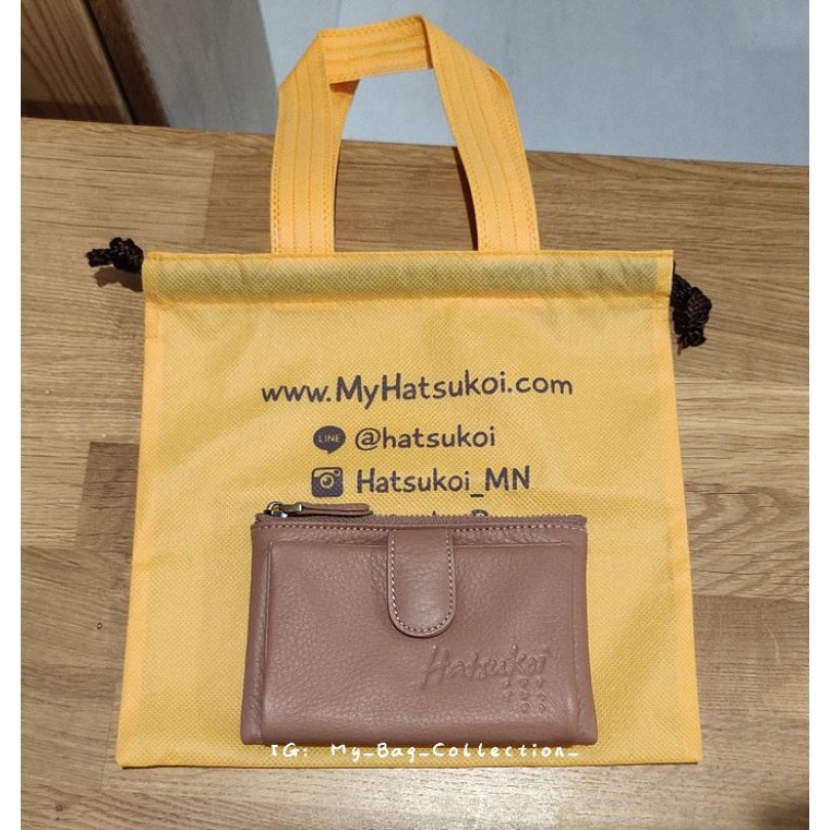 กระเป๋าสตางค์หนังวัวแท้ รุ่น Mini Puff จากร้าน Hatsukoi Bag